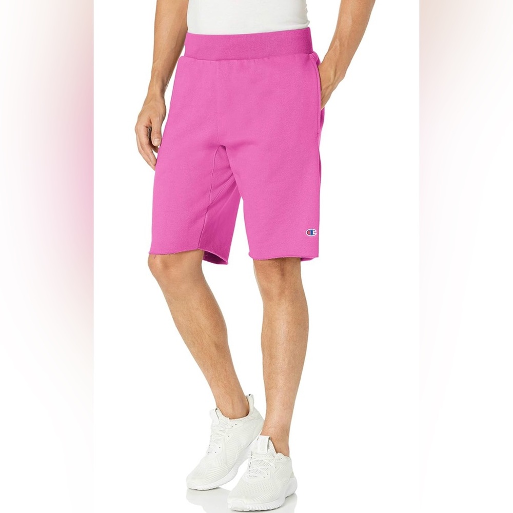 Champion Men's Shorts, Reverse Weave Fleece Shorts, Knee-Length Shorts for Men,